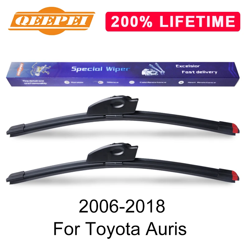 Сменная Щетка стеклоочистителя QEEPEI для Toyota Auris 2006-2018 силиконовая резина