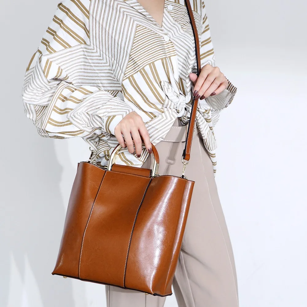 Женская сумка на плечо из натуральной кожи модная женская мессенджер воловьей