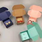 Картонная коробка для ювелирных изделий, 4x4x2,5 см