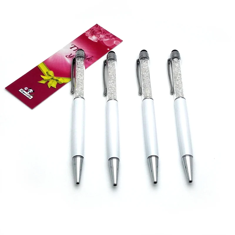 100pcs/lot smart phone screen touch diamond pen laser engraved with your logo customize wedding favors | Компьютеры и офис