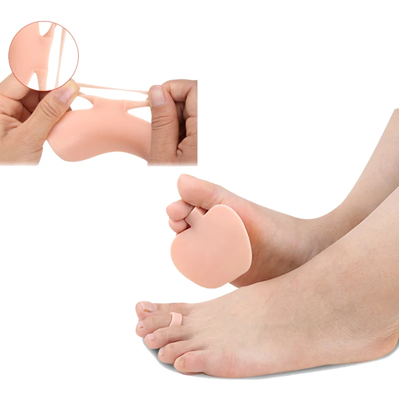 

1Pair Silicone Gel Forefoot Metatarsal Pad Separators Forefoot Foot Pads Soft Silicone Feet Corrector Orthotics Pedicure Tools