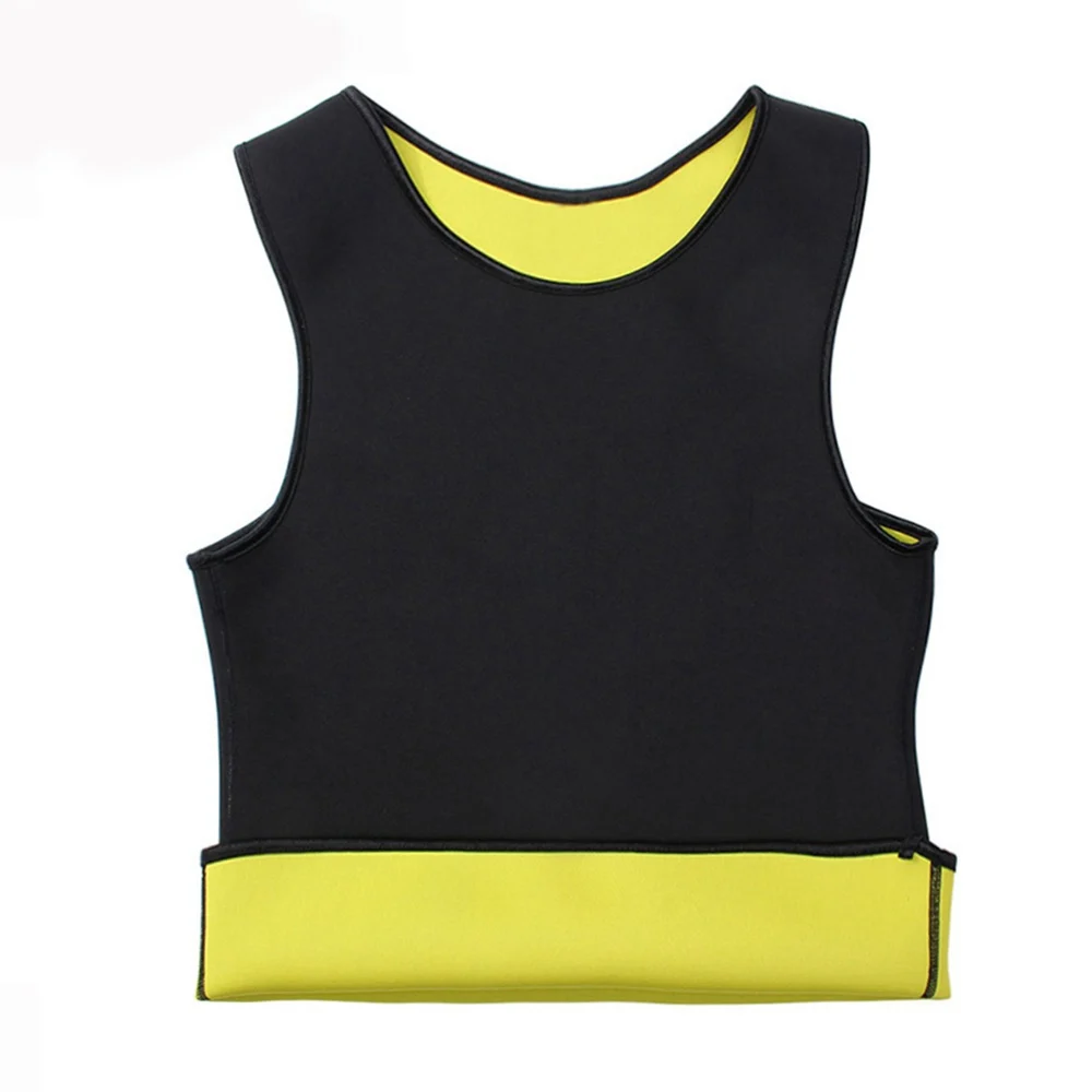 S-5XL Plus Size Men's Neoprene Sweat Sauna Suit Tummy Body Shaper Tank Top Vest Waist Trainer Slimming Shapewear for Weight Loss