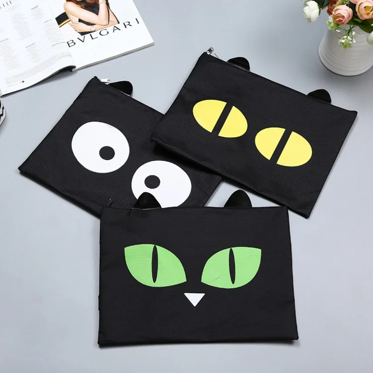 Сумка для документов Cute Cat A4 тканевая папка принадлежности 32*24 см школьные