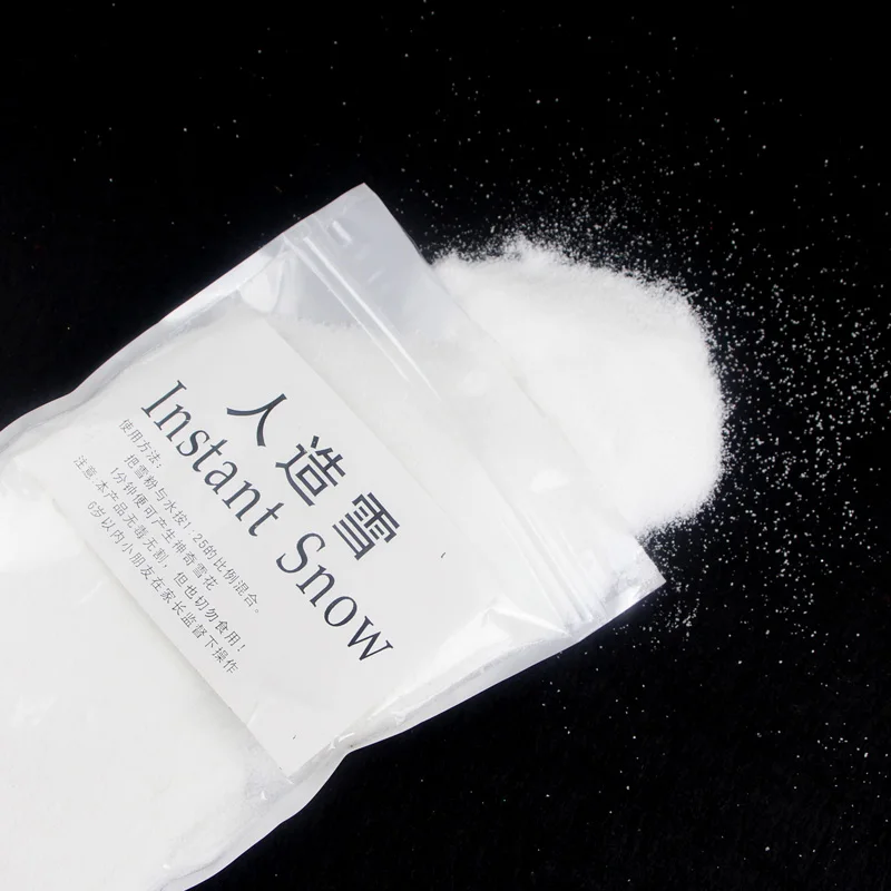 100 грамм мгновенный Рождественский волшебный Snow Powder искусственный Снеж. порошок многоразовые Искусственные Рождественские зимние снежинки украшения-CR