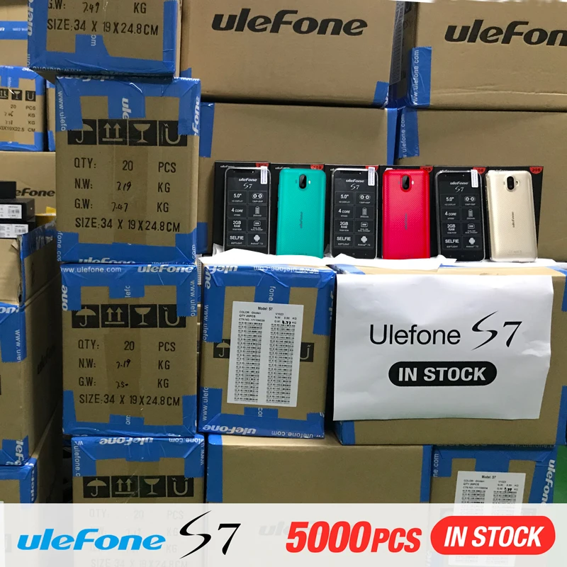 Ulefone S7 Pro 2 ГБ Оперативная память 16 5 0 'ɴ ядра мобильный телефон 3G Android7.0 MTK6580