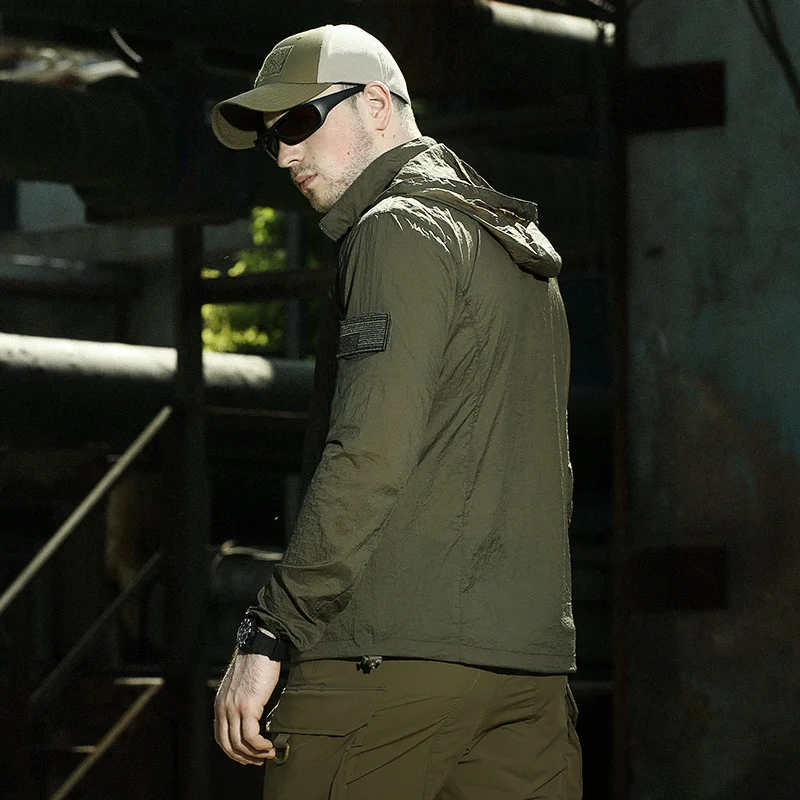 CQB Тонкая курта - ветровка тактическая летняя для рыбалки охоты и туризма.