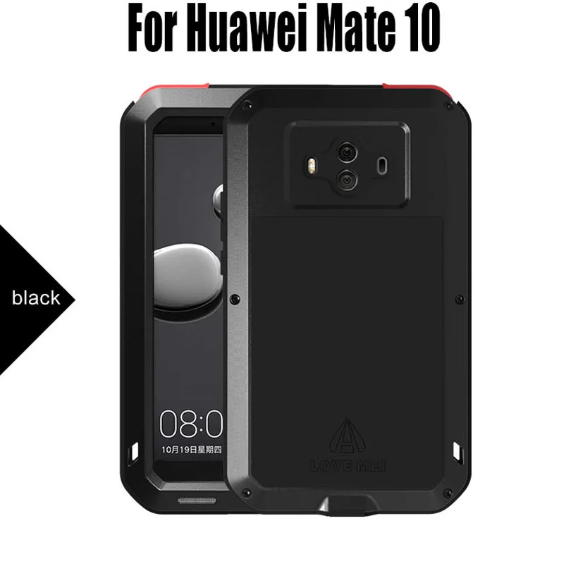 Для Huawei Mate 10 Pro Оригинал LOVE MEI алюминиевый металл + стекло Gorilla Shock Drop