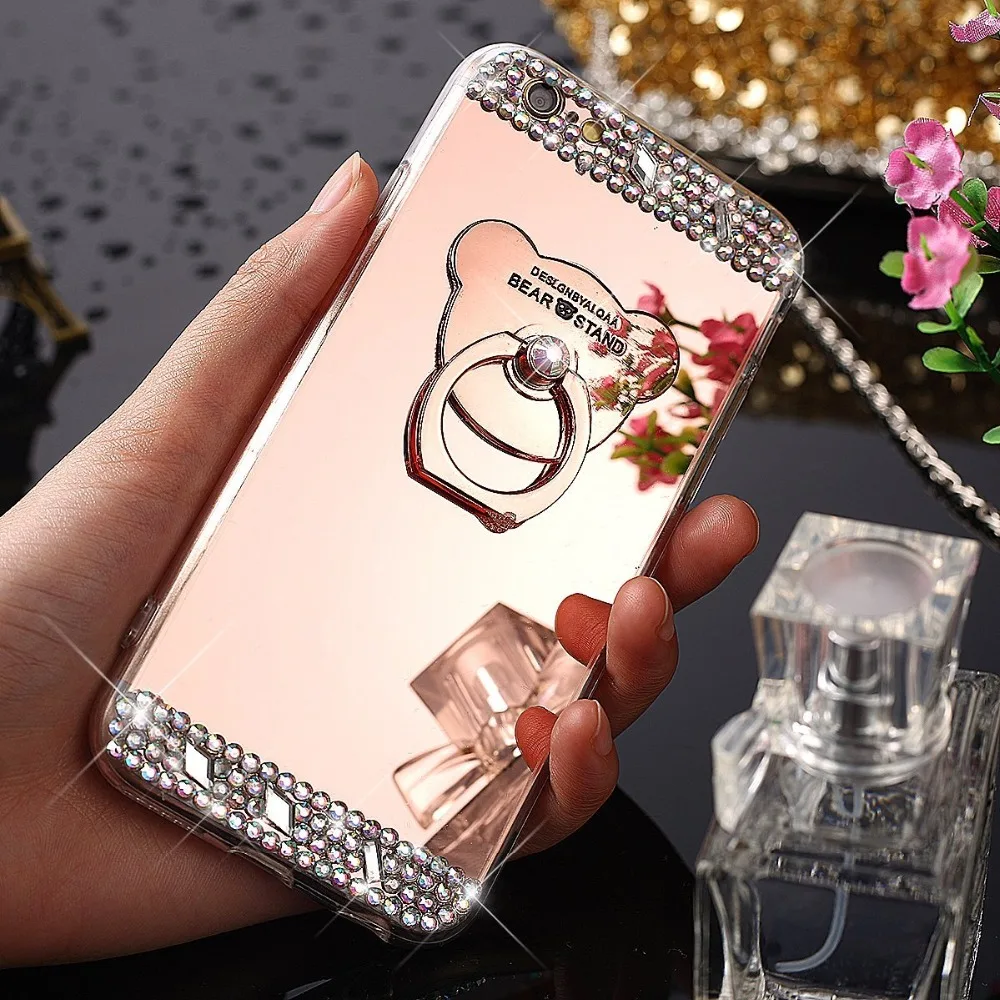 Чехол для iPhone 8 7 Plus X 6 6S 5 блестящий зеркальный Мягкий силиконовый чехол из ТПУ XS Max