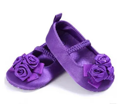 purple E& Bainel обувь для девочек детское розовое платье из хлопка с цветами и мягкая подошва обувь прогулочные туфли для детей ясельного возраста ботиночки для начинающих ходить - Цвет: purple
