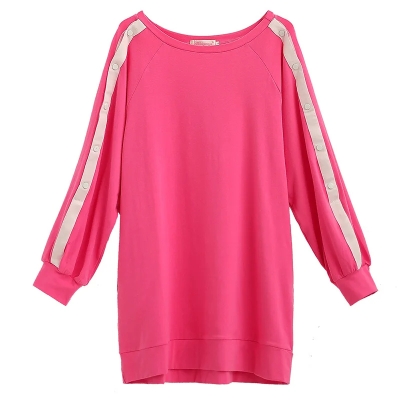 2019 Spring New Fashion Loose Version Pregnancy long sleeve Dress Maternity Casual 2 Colors Available Clothes | Мать и ребенок
