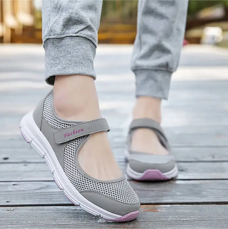 MWY/Женская прогулочная обувь; Zapatillas Deporte Mujer; уличная спортивная обувь; женская спортивная дышащая сетчатая обувь; женские кроссовки на липучке
