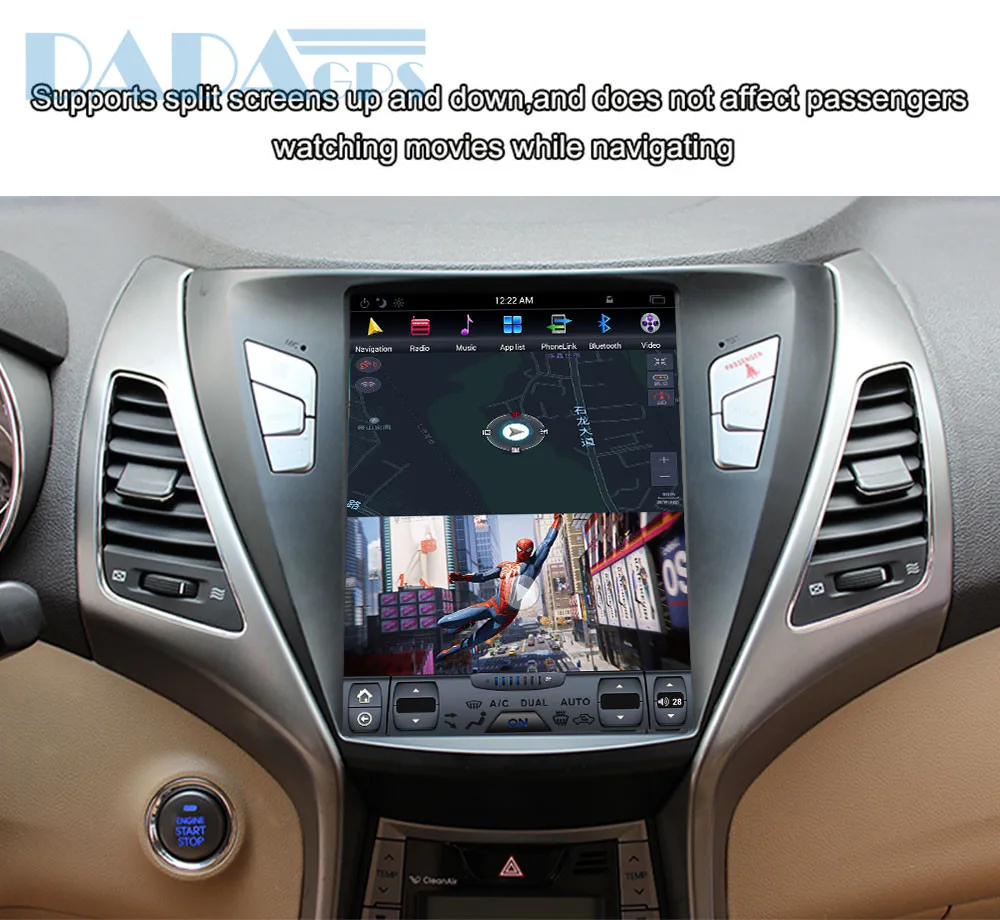 10," Tesla стиль Android 7,1 Автомобильный мультимедийный радио плеер для HYUNDAI ELANTRA/MD 2011- gps Карта Навигация без dvd wifi