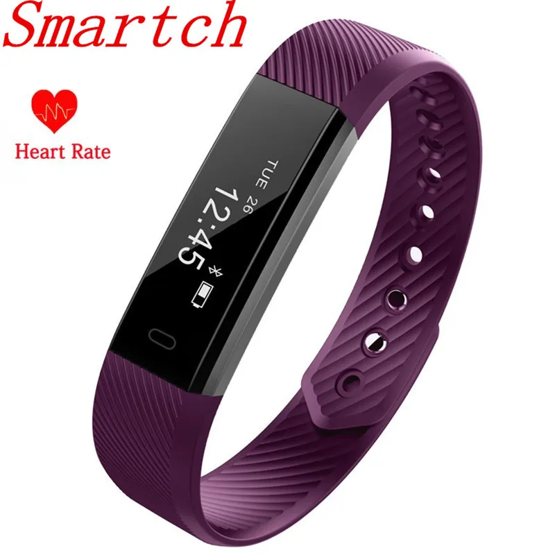 Enohplx ID115 HR Браслет Heart Rate Мониторы Смарт fitnesstracker Водонепроницаемый Bluetooth для iOS и