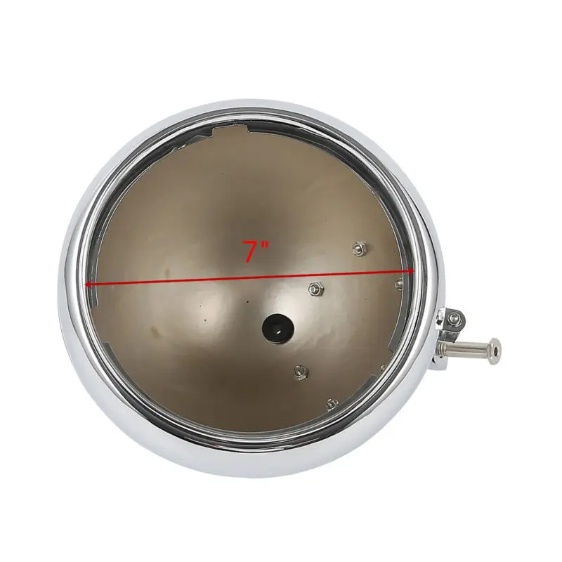 Мотоциклетный хромированный 7-дюймовый налобный фонарь ковш в сборе крепление