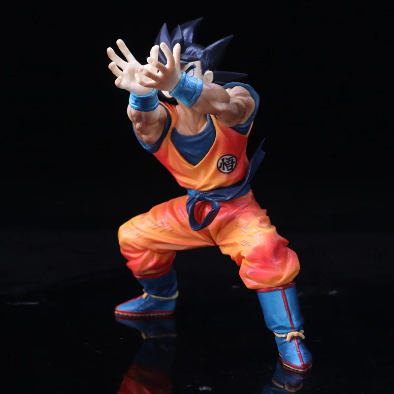 Dragon Ball Super Saiyan Son Goku Shock Wave Pvc Action Figure Model Toy Movie &amp TV DIY Display Cartoon Chrstmas Gift | Игрушки и