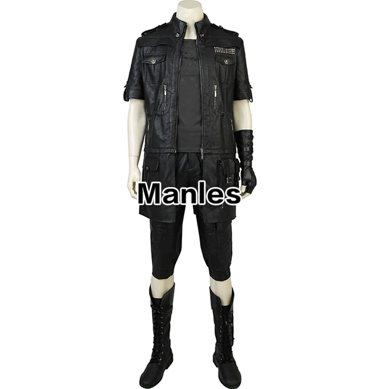 Noctis lucis caelum Косплэй Костюм Аниме игры Final Fantasy XV Одежда для взрослых мужские черные наряд Хэллоуин куртка унисекс настроить