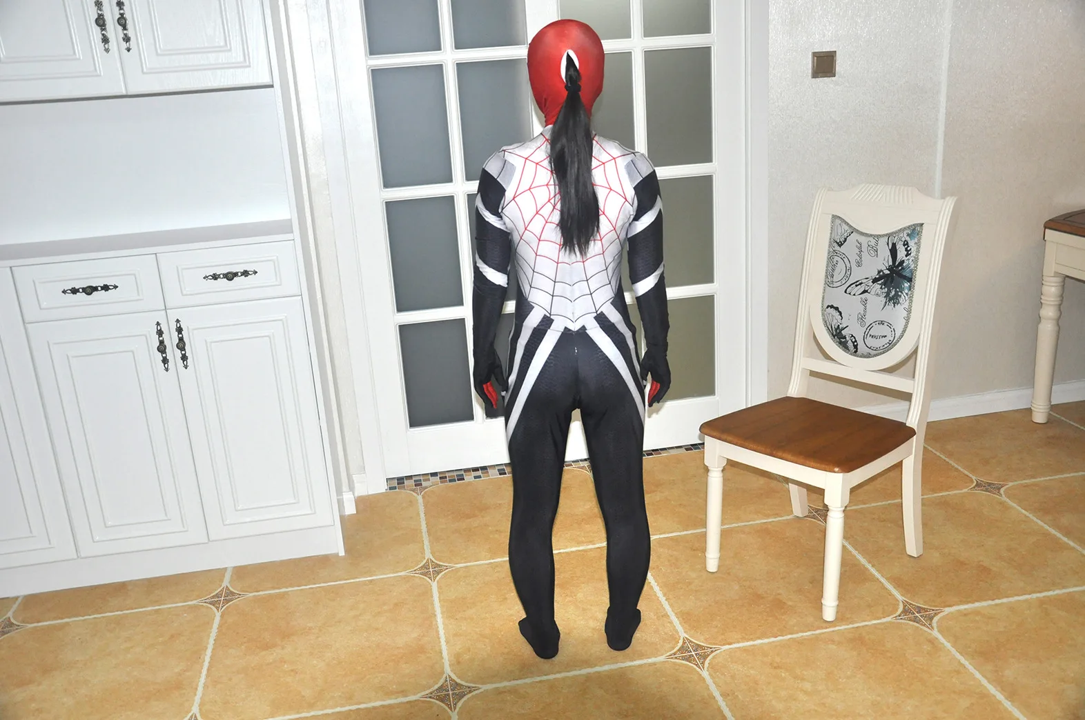 Ainiel Silk Cindy Moon Spidergirl косплей костюм спандекс Леди Женщины Человек-Паук Девушка Боди Zentai костюм Человек-паук Хэллоуин