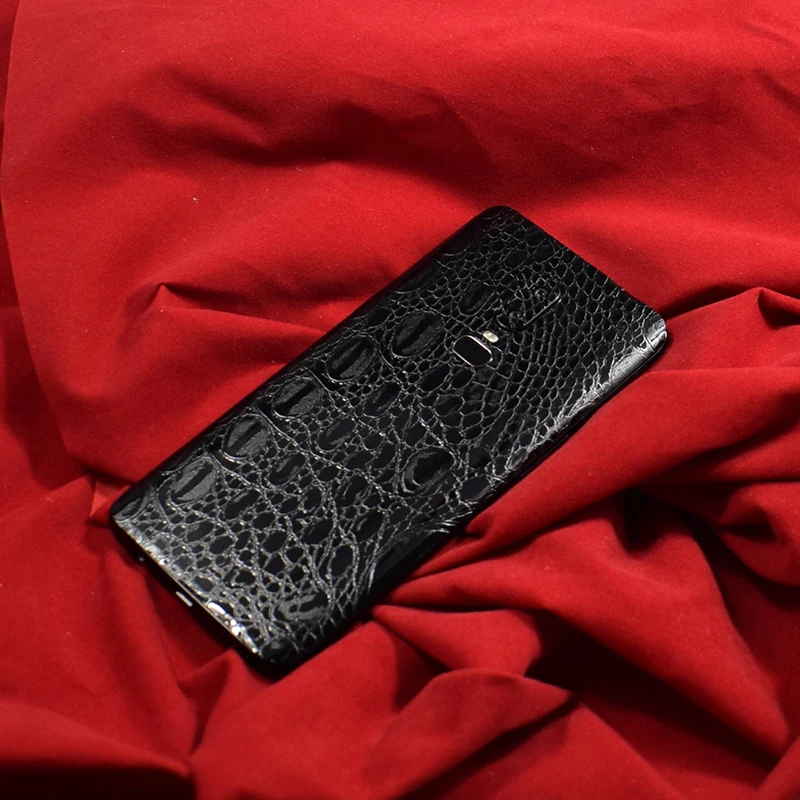 New For 1+6 Crocodile grain leather Skins Protective Film Wrap Skin Cellphone back paste Grain Sticker Oneplus 6 | Мобильные