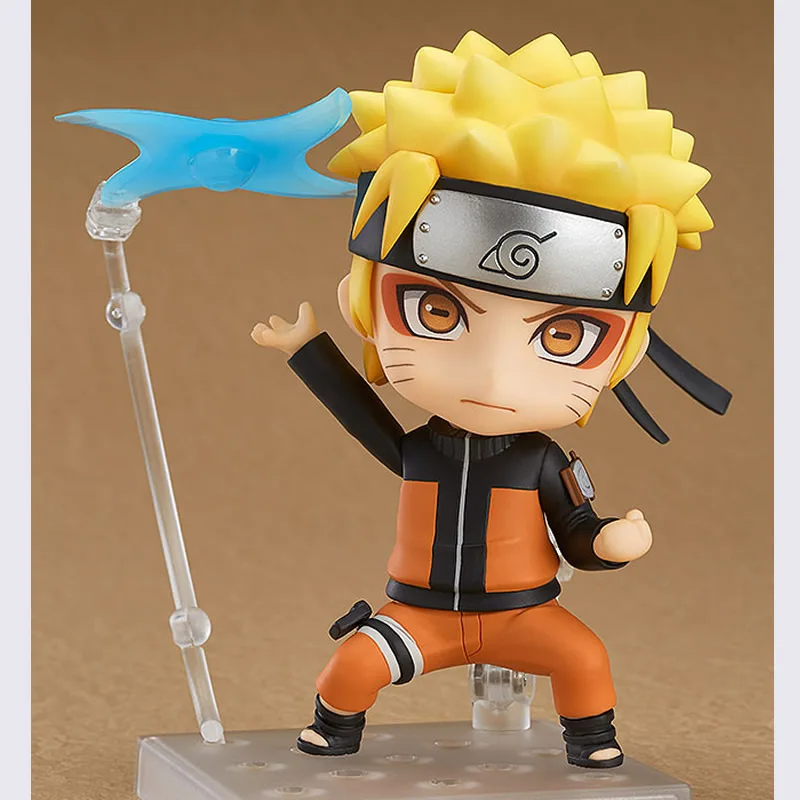 10CM Original Nendoroid NARUTO Shippuden: Naruto Uzumaki ABS& PVC Painted action figure collection toy doll with box