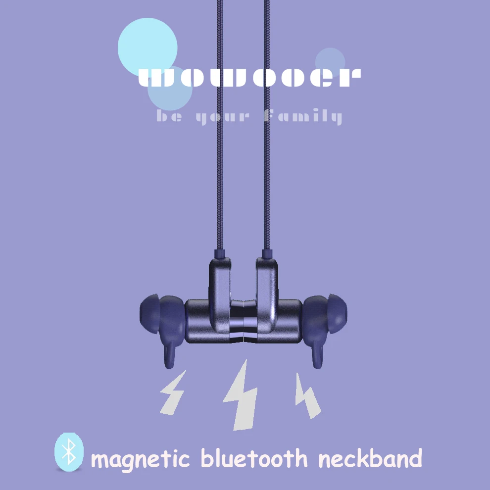 Bluetooth 4 2 магнитные наушники IPX6 Водонепроницаемая гарнитура шейные высокое