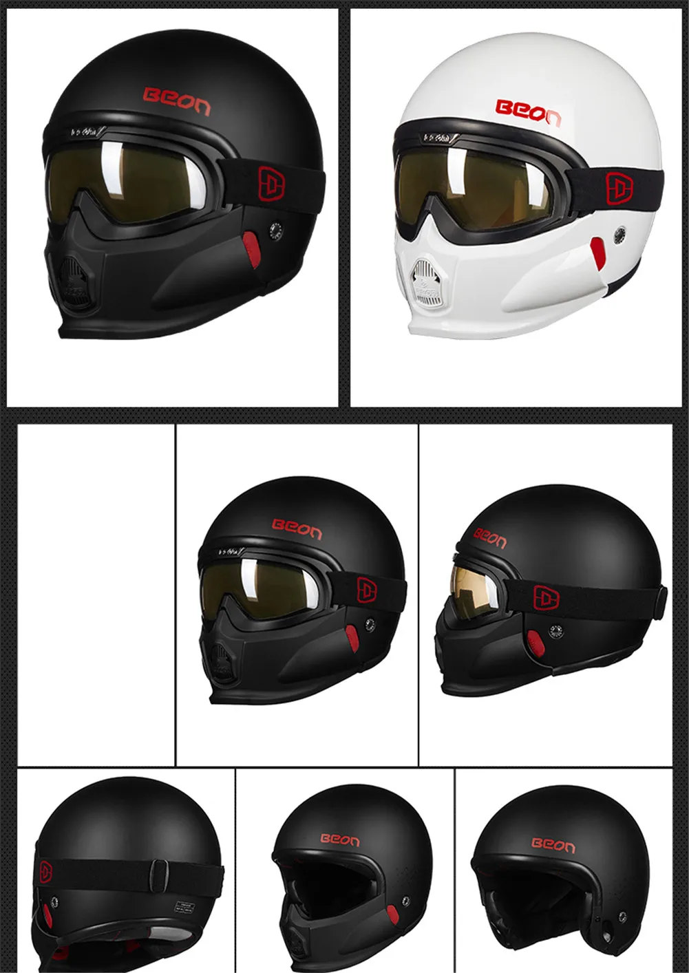 BEON модульный мотоциклетный шлем Ретро Чоппер Крузер мотошлем Casque Capacete винтажный Байк шлемы с защитными очками