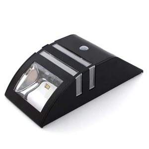 Светильник Jiguoor из нержавеющей стали на солнечной батарее, индукционный настенный светильник с PIR-датчиком движения, светодиодный стальной светильник для сада, настенный светильник с Pir