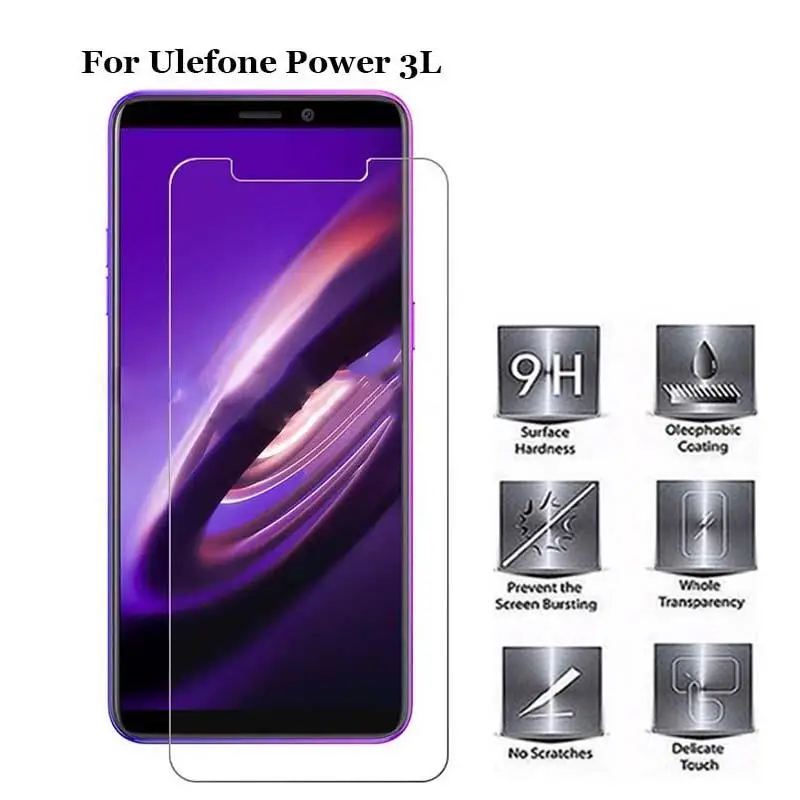 Закаленное стекло для Ulefone Power 3L защита экрана мобильного телефона 3 L чехол