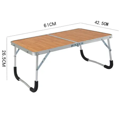 wood color Складной стол для компьютера переносной столик для ноутбука повернуть столик для ноутбука может быть поднят стоял Рабочий стол Портативный мебель для дома - Цвет: wood color