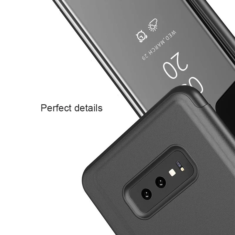 Новинка подходит для Samsung S10 чехол мобильного телефона зеркальный S8 умный спящий