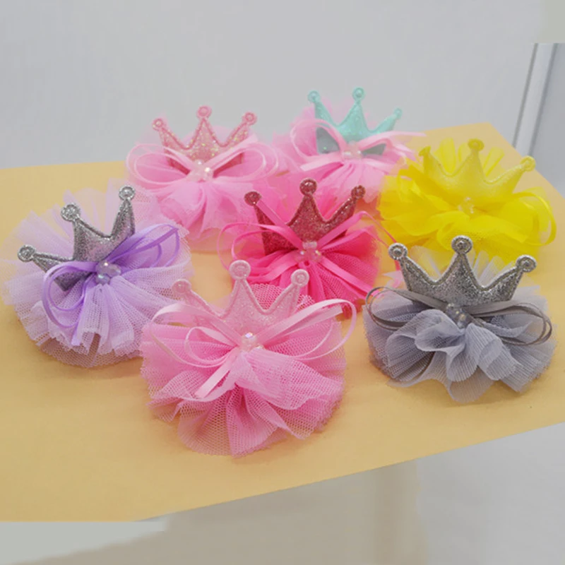 7x5.5cm 6pcs lace Crown patch applique for Girls hair accessories DIY Kid patches Clothing Craft Sticker Hair Ornament | Дом и сад