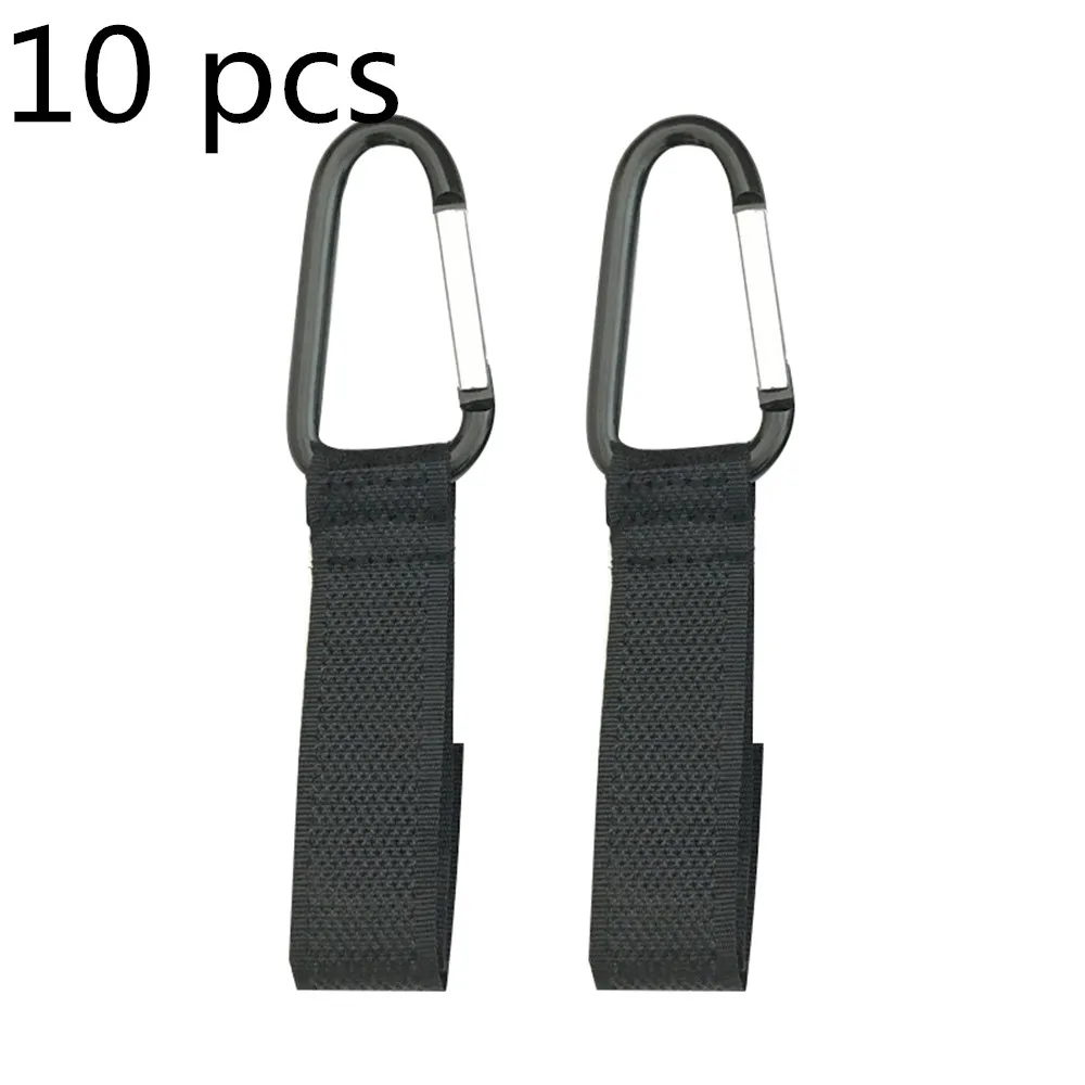 10 pcs 1/2/10 шт. крючки для детской коляски перевозки детей Вешалки теплых прогулок вешалка зажим хозяйственных сумок крюк металлическими крючками,, Лидер продаж - Цвет: 10 pcs