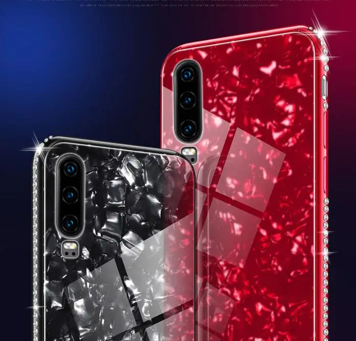 Для huawei p30/p30 pro nexury стеклянная задняя крышка, мягкие силиконовые края прочный армированный чехол для телефона для девочек чехол для смартфона