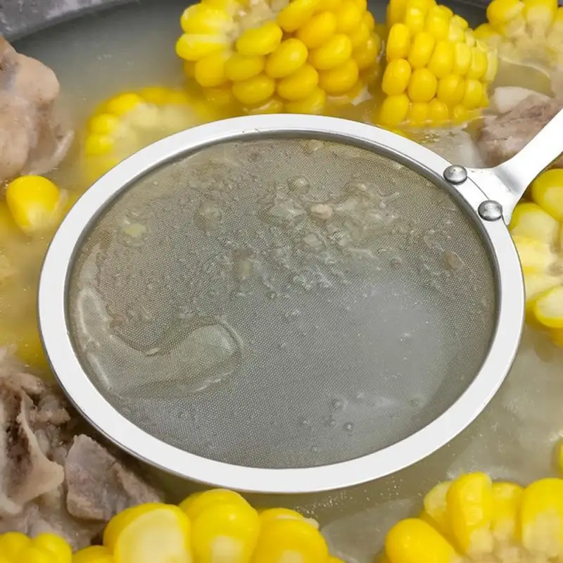 Сверхтонкий 304 Нержавеющая сталь разлива нефти Чайная ложка Фильтр небольшой