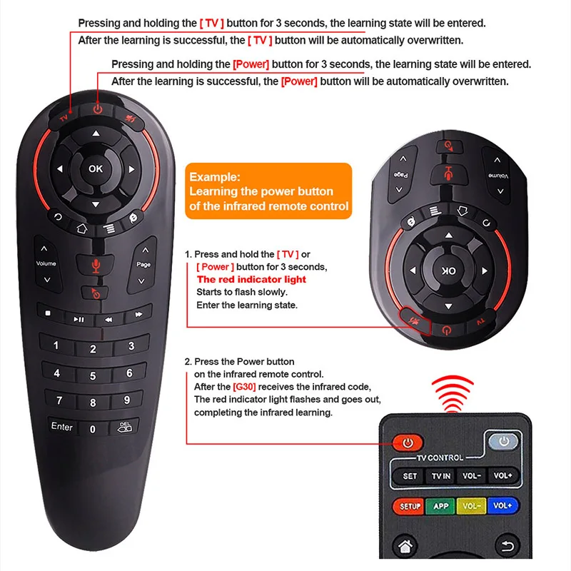 Hot Sale Air Remote Mouse 2.4G Voice Control for Android Smart TV Box Projecor Computer | Электроника
