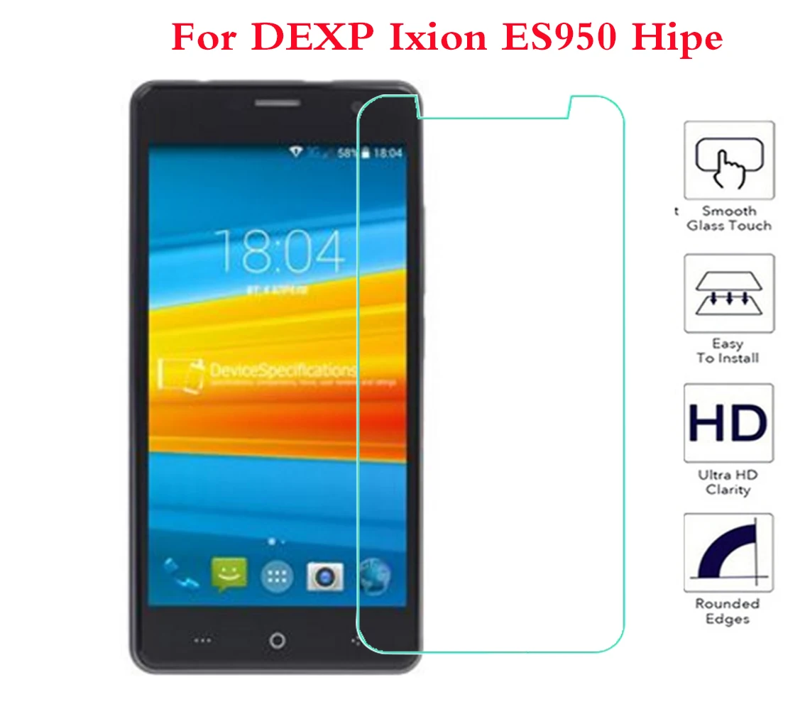Для DEXP Ixion ES355 Ice MS255 Element ES950 Hipe MS155 Coil ES255 Fire защитная пленка из закаленного стекла