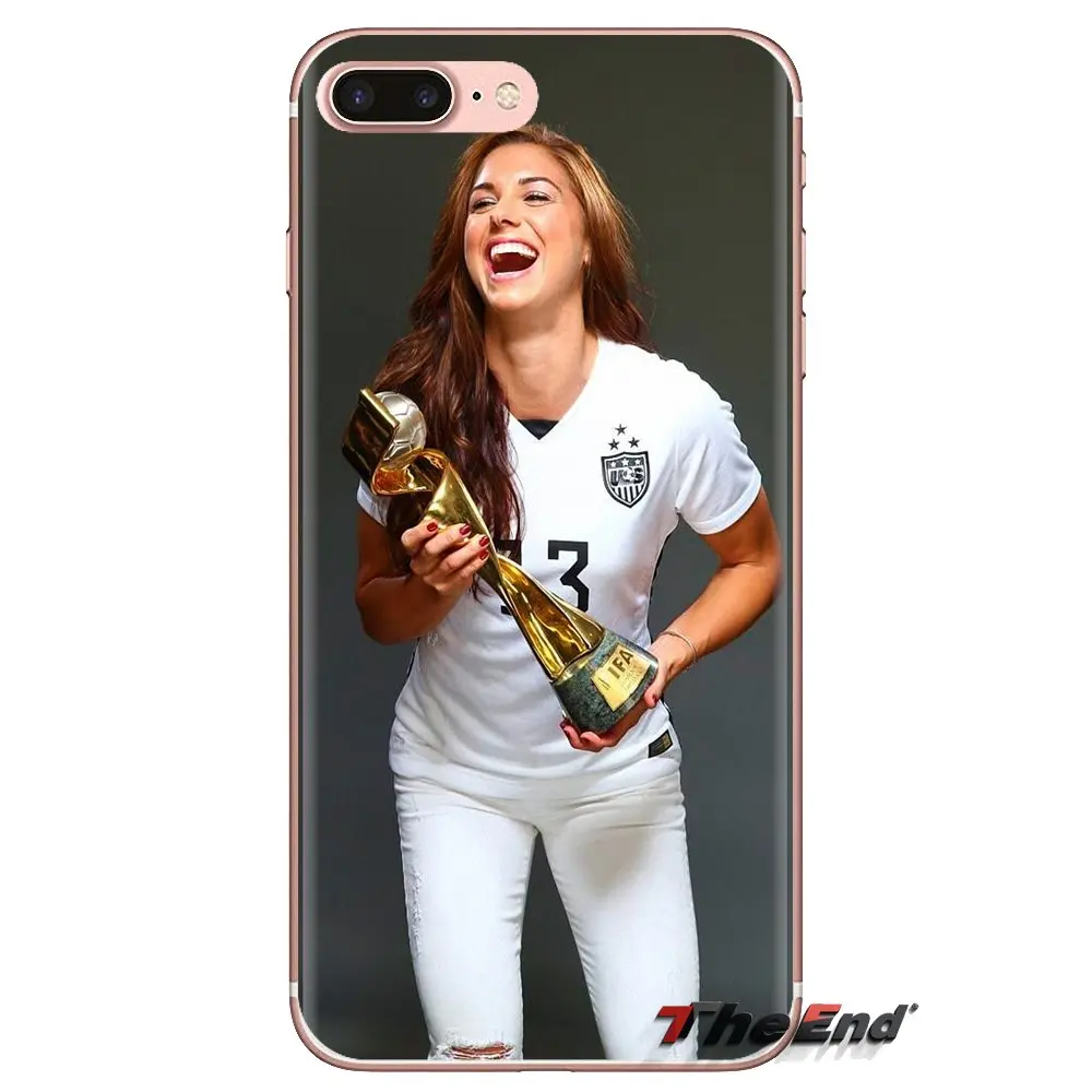 Для iPod Touch Apple iPhone 4 4S 5 5S SE 5C 6 6S 7 8 X XR XS Plus MAX TPU прозрачный чехол для кожи Алекс Морган