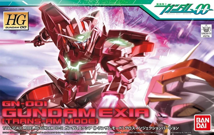 Bandai Gundam 57718 HG 1/144 00 Exia Trans-Am модельный костюм для мобильного телефона набор моделей