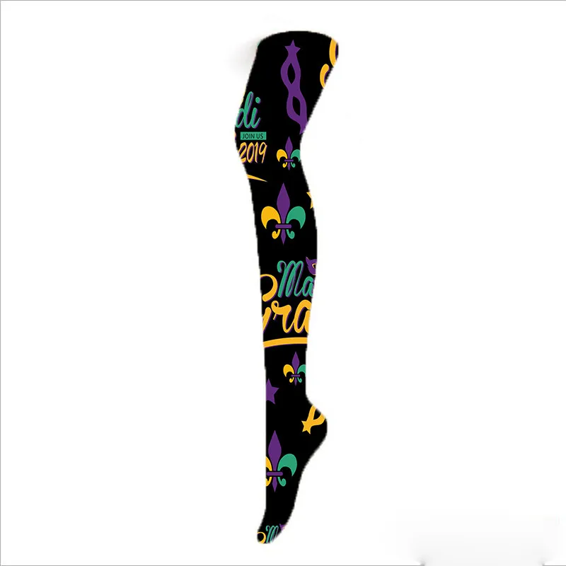 Summer Women Fashion Stockings Over Knee High printed kawaii Nylon Long Thin Female Sexy girl 6JQ-SW22 |