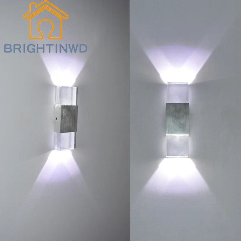 BRIGHTINWD 2018 современный простой светодиодный Алюминий настенный светильник