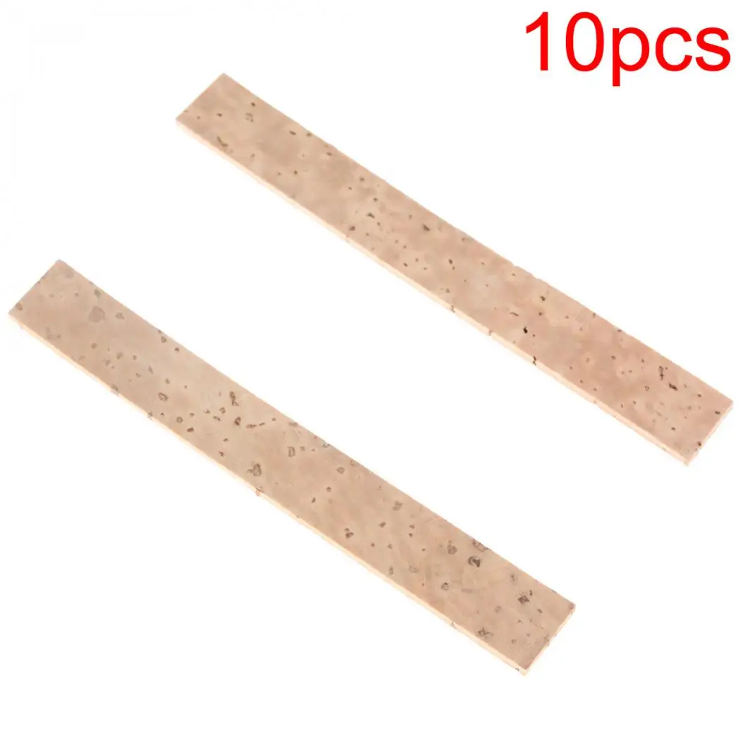 10 шт. натуральный кларнет шеи пробкового листа 81x11x2 мм|clarinet neck|neck corknatural cork sheet |