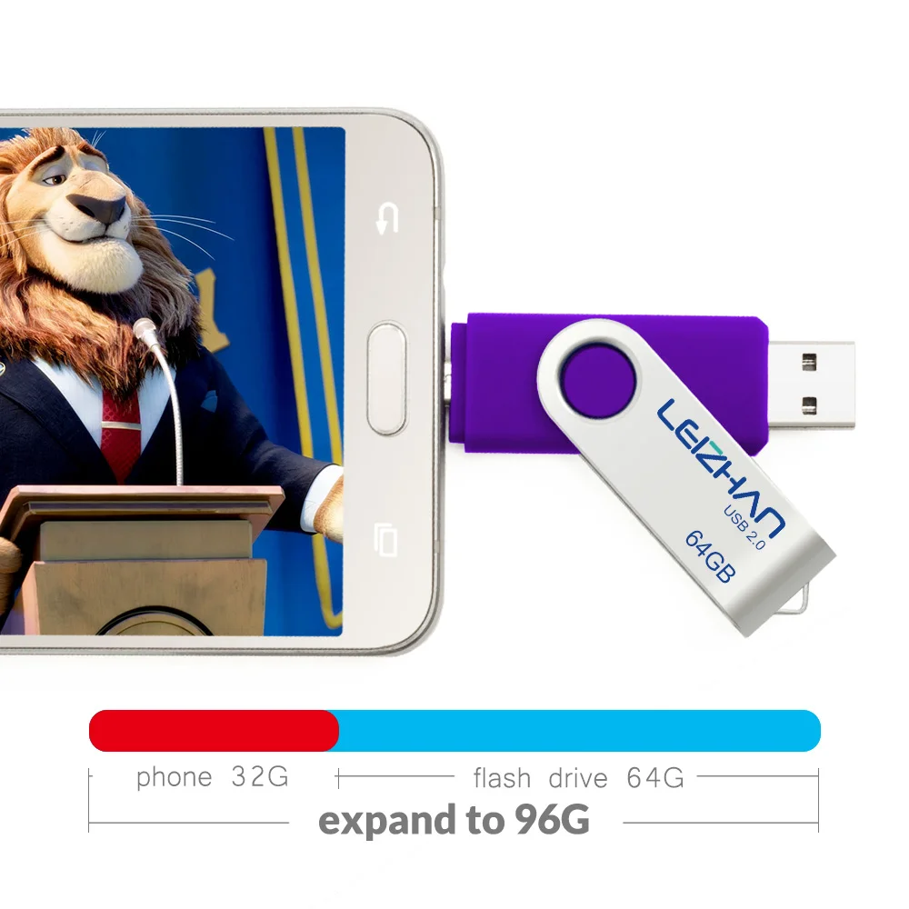 Флеш-накопитель LEIZHAN USB 2 0 металлическая флешка 4 ГБ 8 16 32 64 карта памяти mini Udisk для