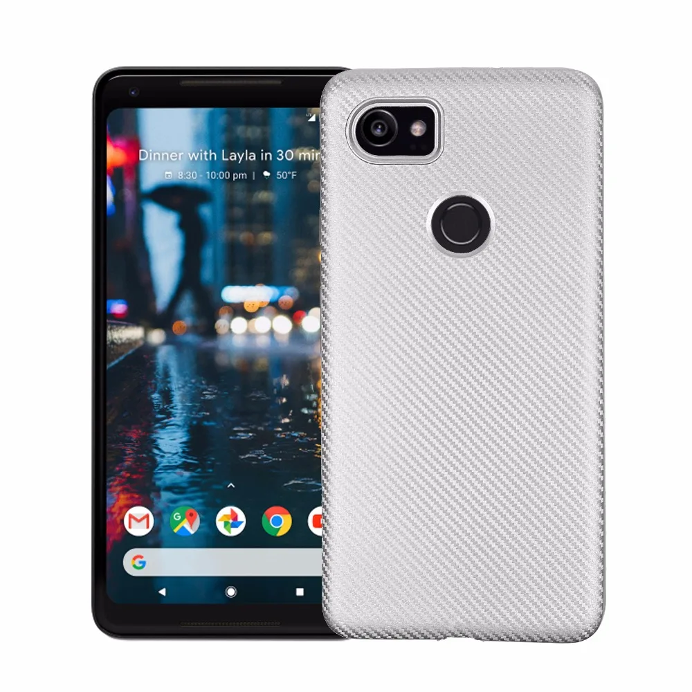 Мягкий чехол из углеродного волокна для телефона Google pixel 2XL ТПУ goodle mobile GM 5 plus и