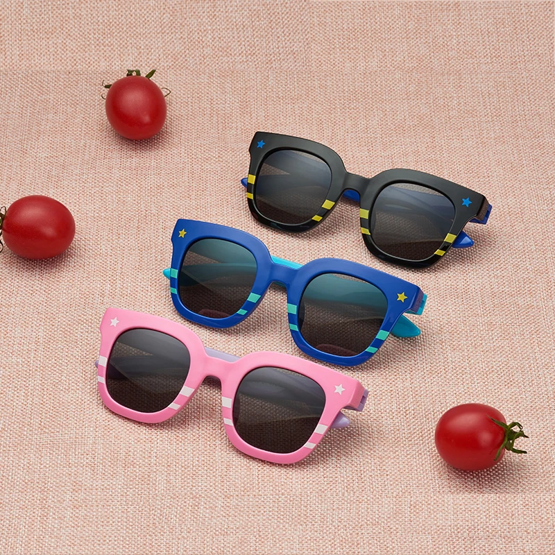 Детские поляризационные солнцезащитные очки 2018 новые модные квадратные детские