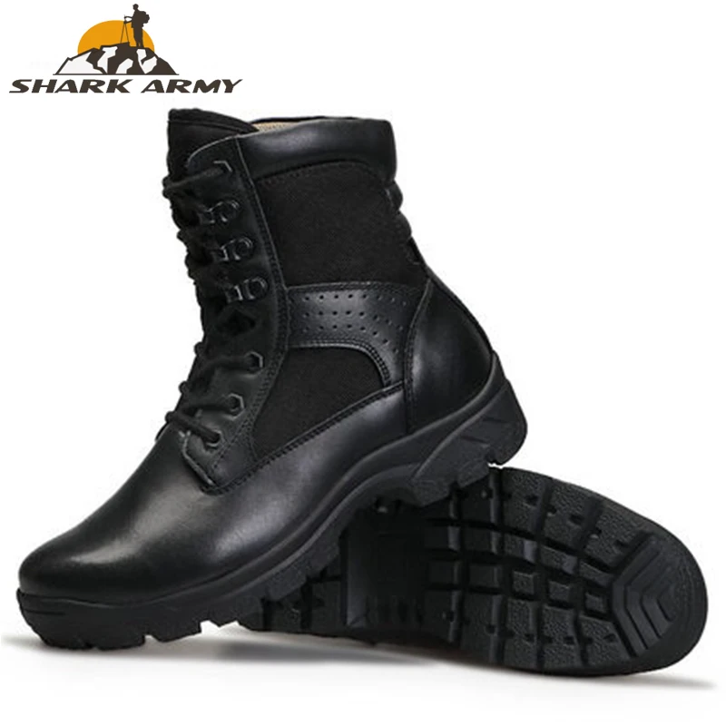 2019 Fashion Army Boots Men Military Tactical Combat Waterproof Summer/Winter Desert Black Special Force Shoes | Спорт и развлечения