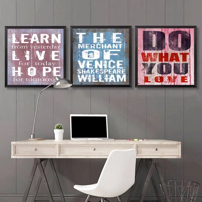 Nordic Modern canvas Poster Retro English Reference wall art painting poster for Living Room decoracion No Frame | Дом и сад