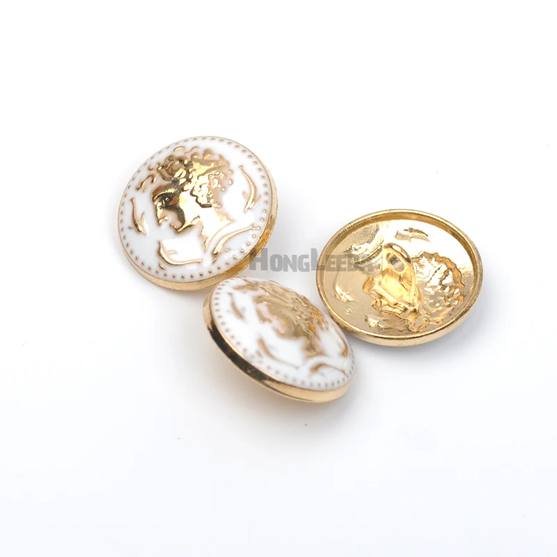 30 шт./лот 18 мм кнопки для шитья из металлического сплава светло розовое золото с