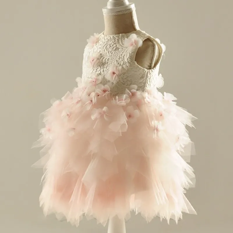 Реальные фото пышные малыша платье для торжеств бальный наряд бак слоновой кости