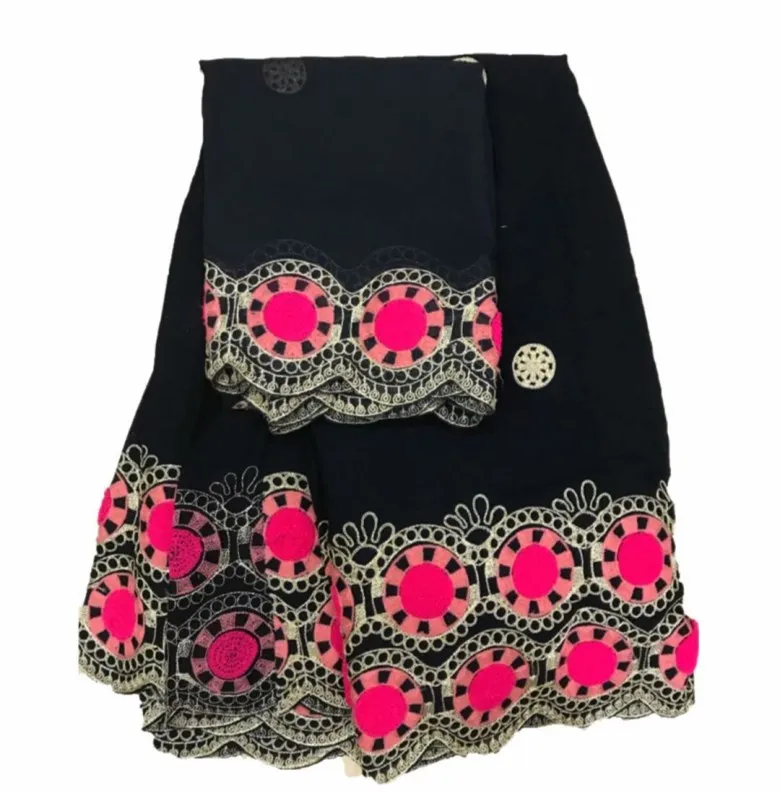 Wholesale price high quality pink African Nigerian lace fabric the most fashionable Swiss ff37422 | Дом и сад