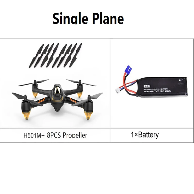Hubsan черный H501M Радиоуправляемый вертолет X4 wifi FPV Бесщеточный gps Дрон с функциональными Waypoints следуем за мной режим RTF для 1 км