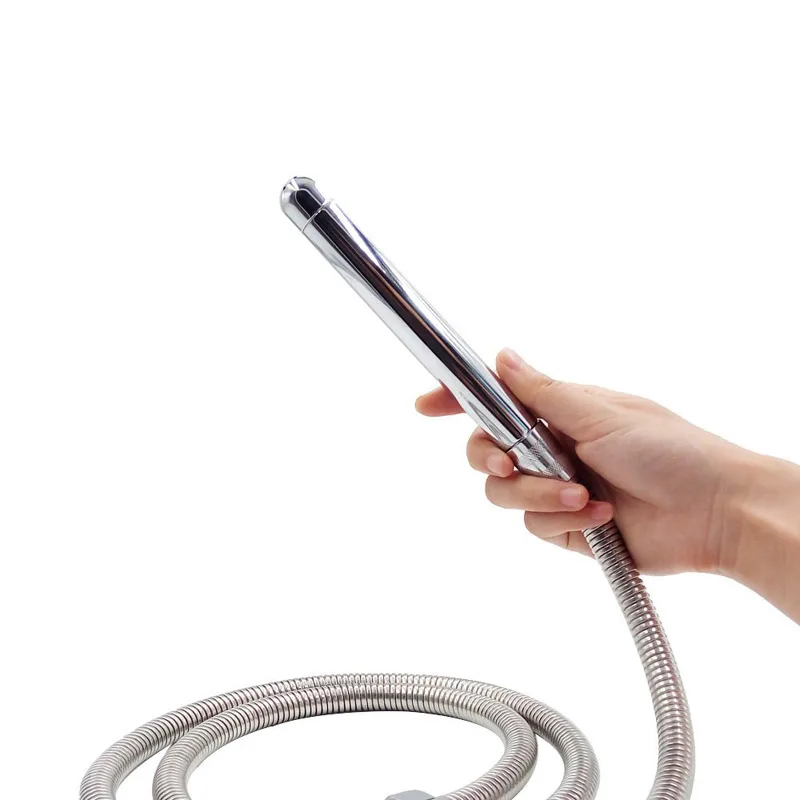 Анальный Вагинальный флюшер 3 насадки пробка из алюминиевого сплава для ануса